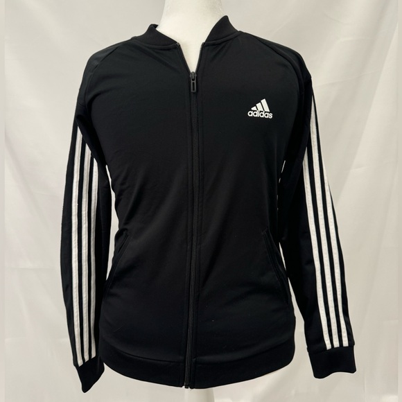 Adidas Black Track Zip-Up Jacket - Picture 4 of 9